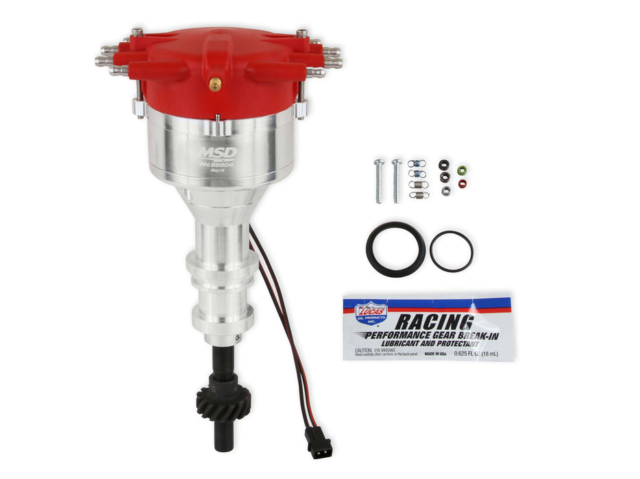 Msd Ignition MSD85804 BBF Billet Distributor w/Low Profile Crab Cap