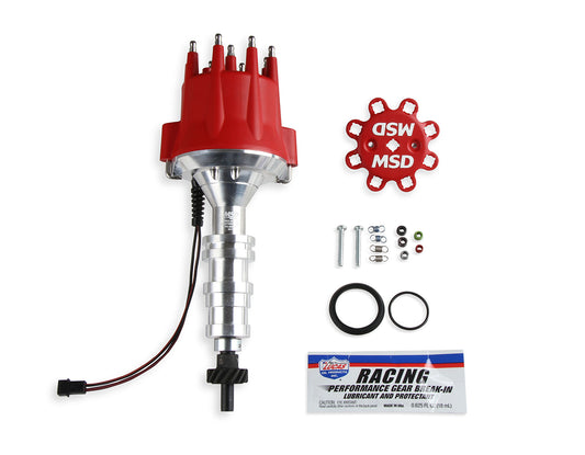 MSD Billet Distributor BBF FE w/Steel Gear