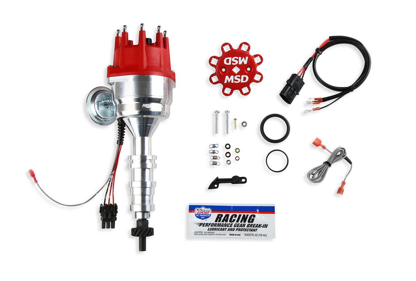 MSD Billet Distributor BBF FE RTR w/Steel Gear