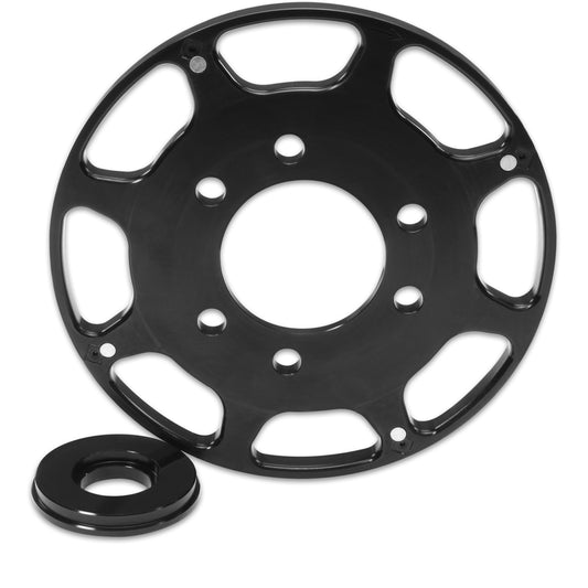 MSD SBC 7in Crank Trigger Wheel Black