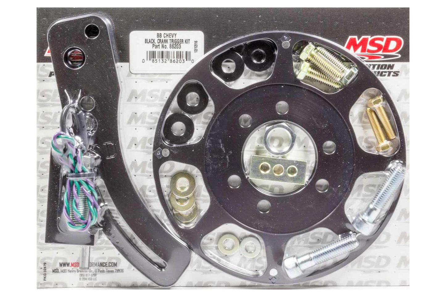 Msd Ignition MSD86203 BBC Crank Trigger Kit Black