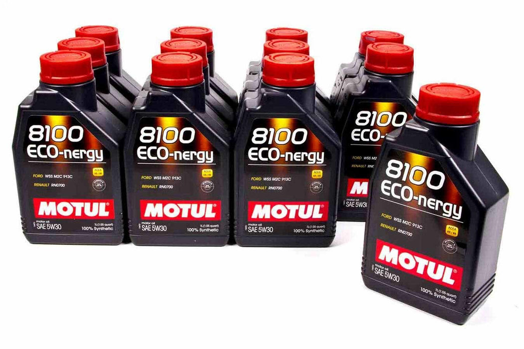 Motul USA MTL102782-12 8100 Eco-Nergy 5w30 Oil Case/12-Liter