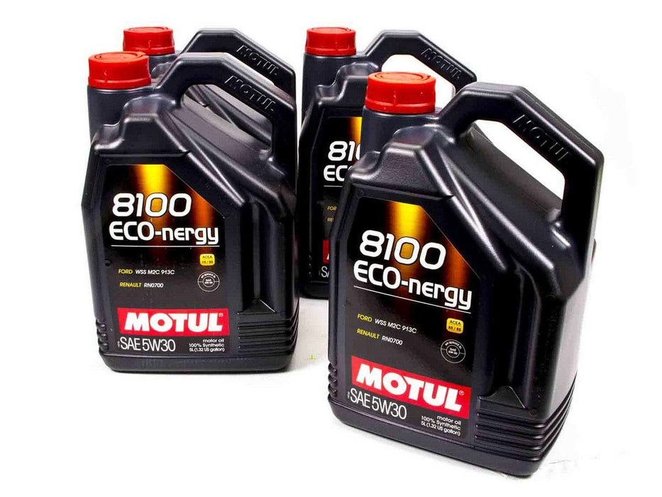 Motul USA MTL102898-4 8100 Eco-Nergy 5w30 Oil Case/4-5 Liters