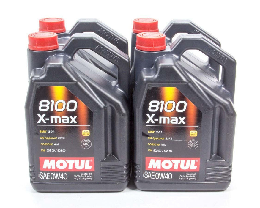 Motul USA MTL104533-4 8100 X-Max 0w40 Case 4x5 Liter