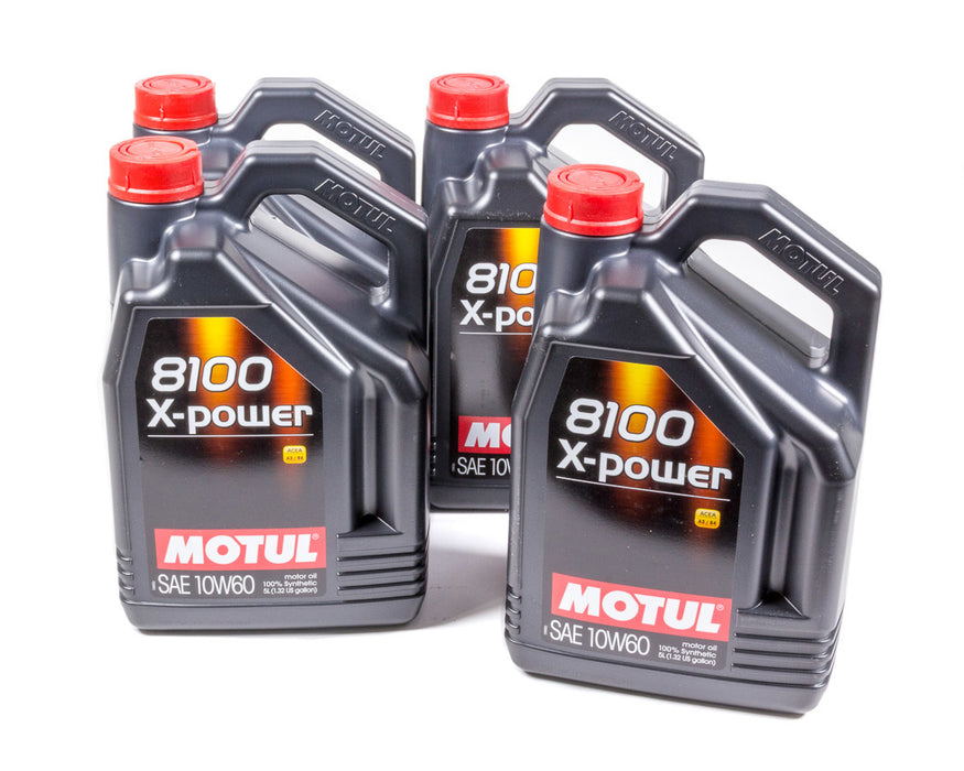 Motul USA MTL106144-4 8100 X-Power 10w60 Case 4x5 Liter