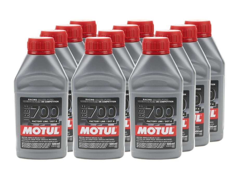 Motul USA MTL111257-12 RBF 700 Brake Fluid Case 12 x 500ml Bottles