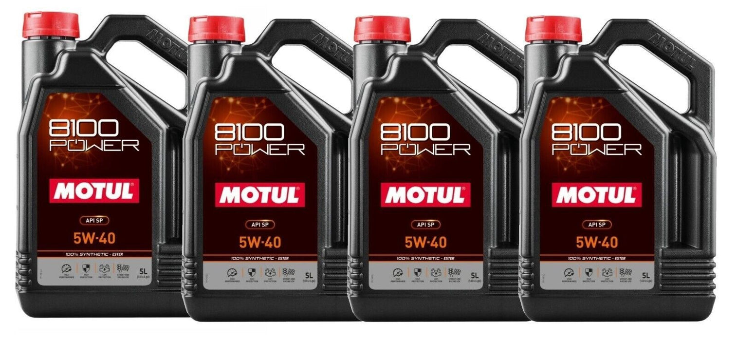 Motul USA MTL111809-4 8100 Power 5w40 Case 4 x 5 Liter