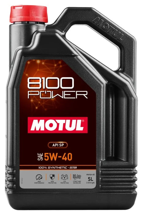Motul USA MTL111809 8100 Power 5w40 5 Liter Bottle