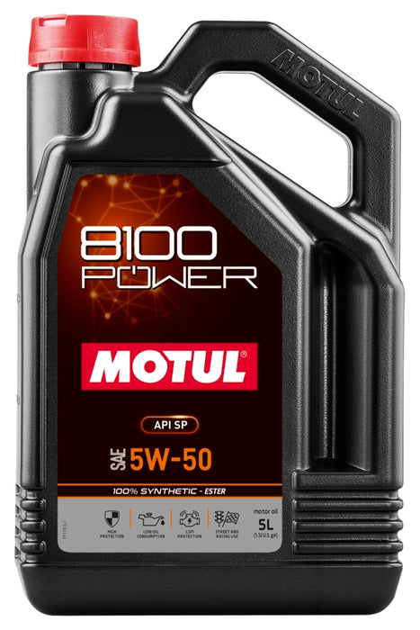 Motul USA MTL111812 8100 Sport Power 5w50 5 Liter Bottle