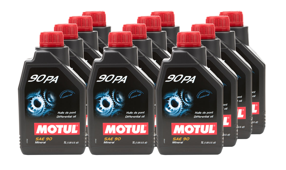 Motul USA MTL111922-12 90PA Limited Slip Diff Oil Case 12 x 1 Liter