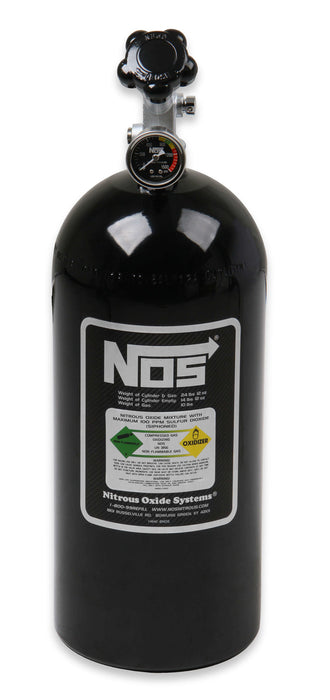 Nitrous Oxide Systems NOS14745B NOS Bottle 10lb w/Super Hi-Flo Valve - Black