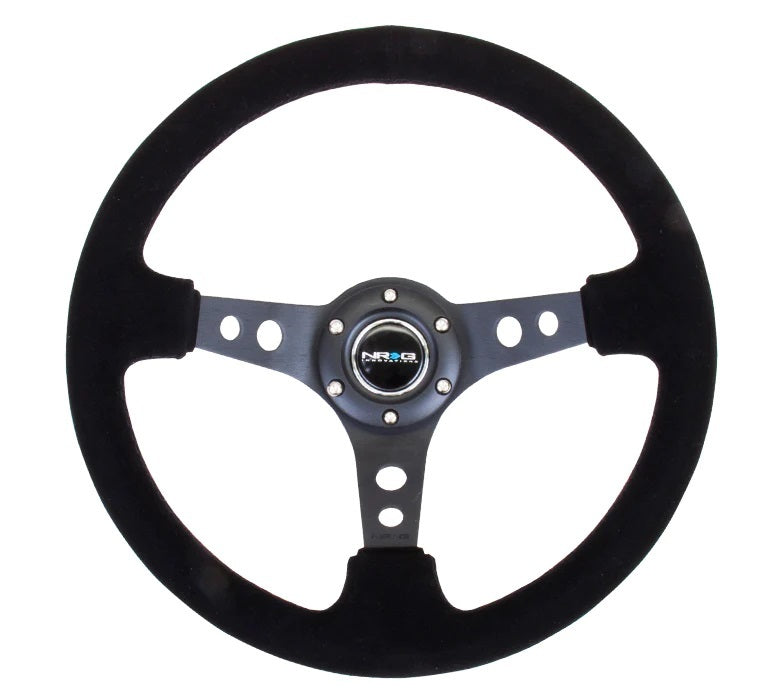 Nrg Innovation NRGRST-006-S Steering Wheel 350mm 3in Dish Black Suede