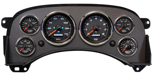 New Vintage Usa NVG99601-01 Gauge Kit GM Truck 99-06 Performance II Black