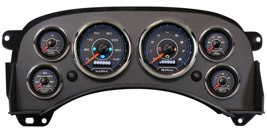 New Vintage Usa NVG99601-05 Gauge Kit GM Truck 99-06 CFR Blue