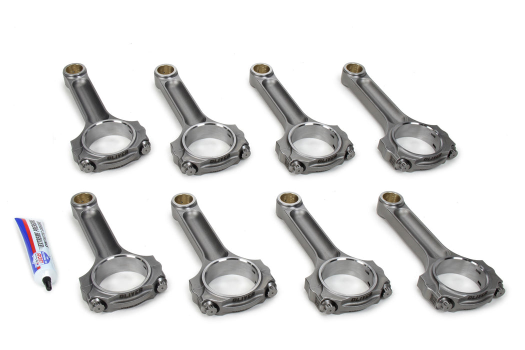 Oliver Rods OLVC6000Q4UL8 SBC Billet LW Connecting Rods 6.000 w/ 3/8 Bolts