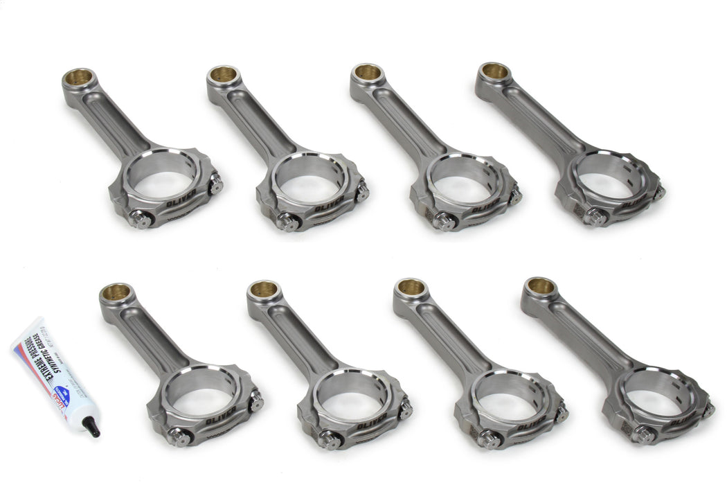 Oliver Rods OLVC6200STUL8 SBC Billet Connecting Rod Set 6.200