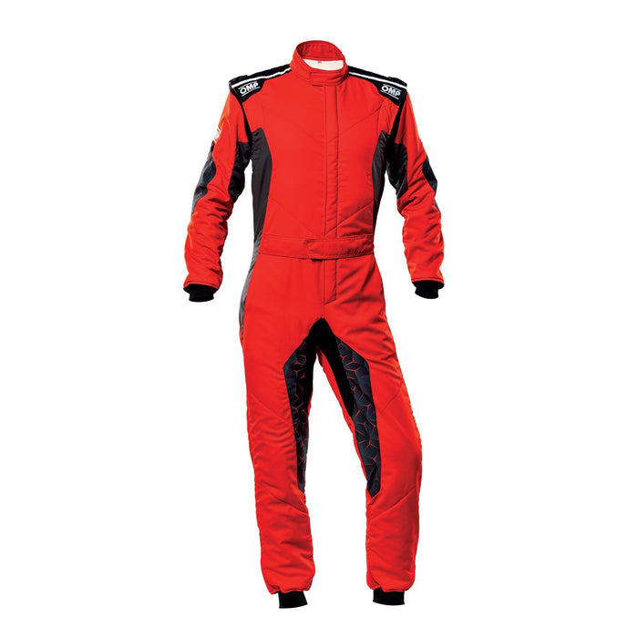 OMP IA0-1864-A01-060-54 Tecnica Hybrid Overall Fia 8856-2018 - Red/Black Sz 54