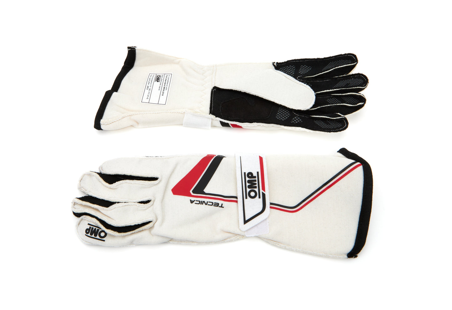 Omp Racing, Inc. OMPIB0-0772-A01-020-XS Tecnica Gloves White X Small