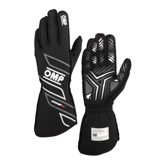 Omp Racing, Inc. OMPIB0-0778-A01-071-M ONE-S GLOVES my2025 FIA 8856-2018 BLACK SZ. M