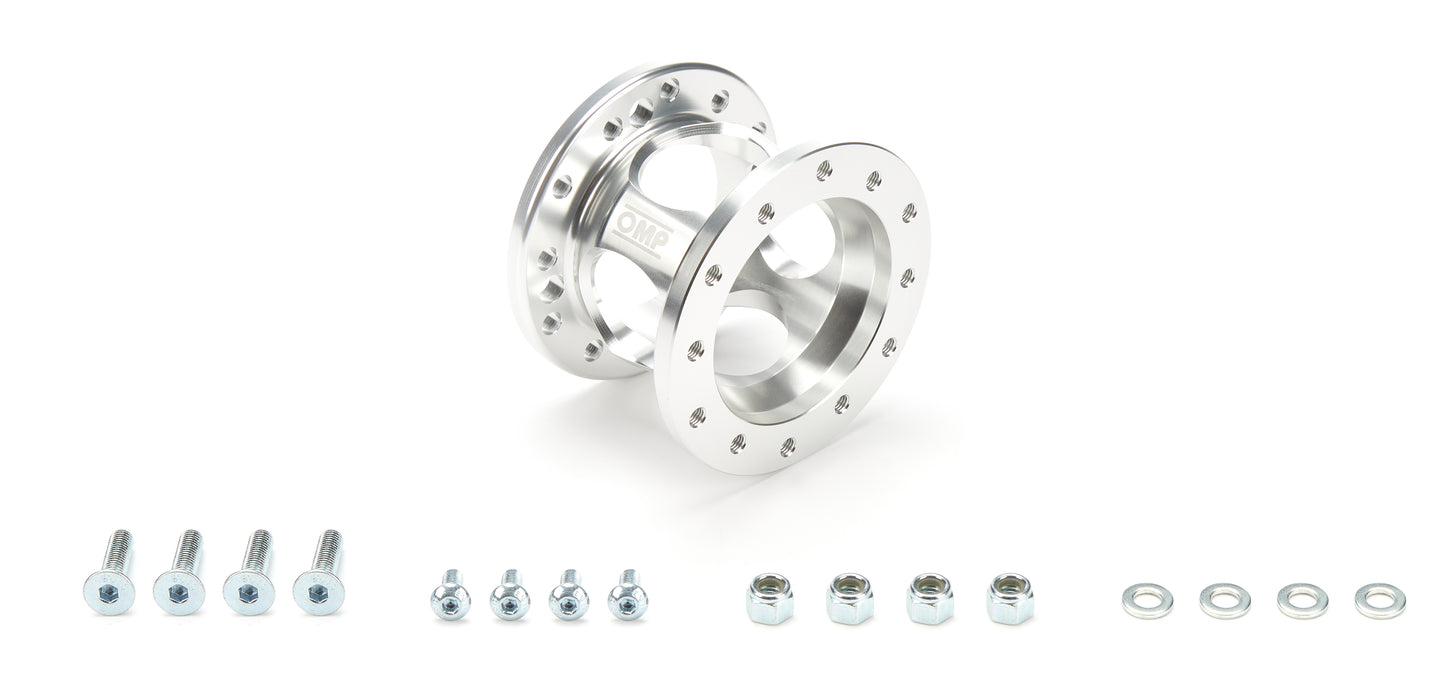 OMP OS0-0023-081 Fixed Steering Wheel Spacer Silver