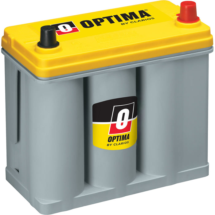 Optima Battery OPT8073-167 Battery Yellow Top 500cc a/625ca 51R Top Post Rev