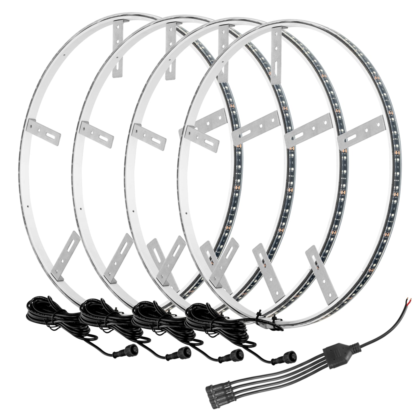 Oracle Lighting ORA4215-332 LED Light Wheel Rings ColorSHIFT