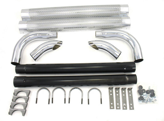 Patriot Exhaust PEPH1070 Chrome Side Pipes - 70in