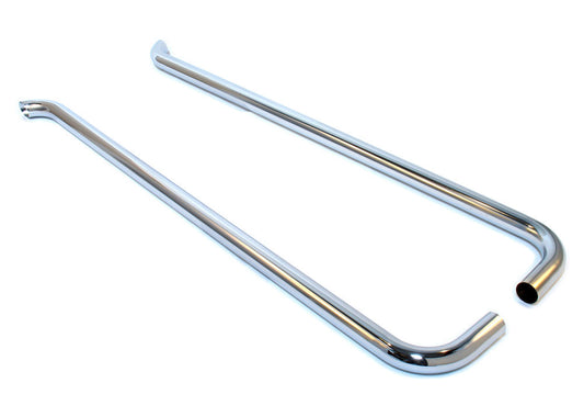Patriot Exhaust PEPH1270 Side Pipes Slant-Style Lake Steel Chrome 70in