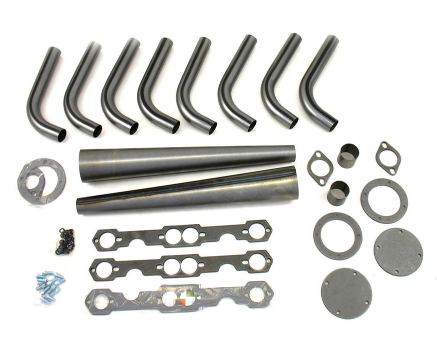 Patriot Exhaust PEPH8001 SBC Lakester Weld-Up Kit 1-5/8in- 3-1/2in