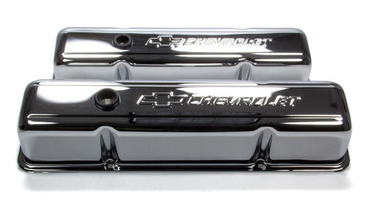 Proform PFM141-101 SBC Chrome Bowtie V/C's - Tall w/o Baffle