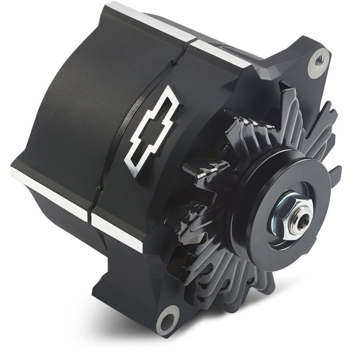 Proform PFM141-146 Alternator Raised Bowtie Emblem Black Crinkle