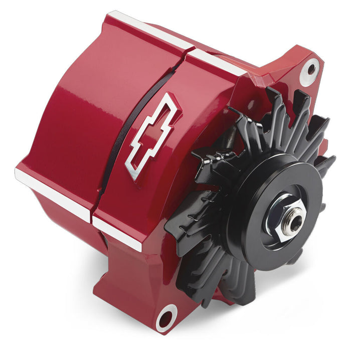Proform PFM141-150 Alternator Raised Bowtie Emblem Red