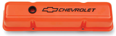 Proform PFM141-784 SBC Valve Covers - Tall w/Baffle - Orange