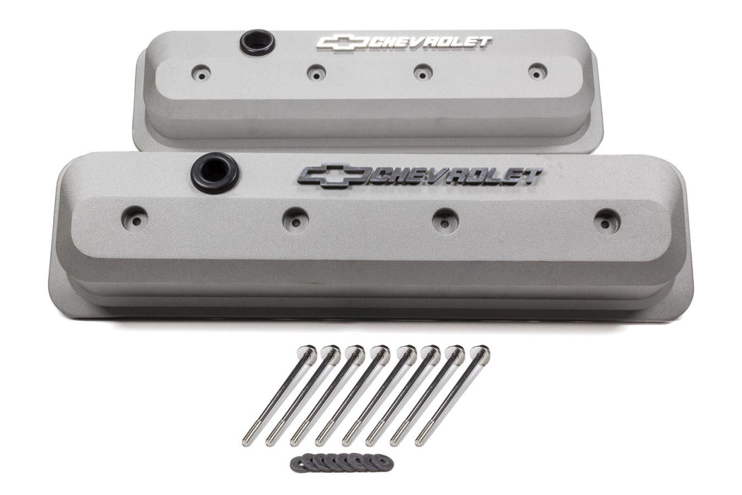 Proform PFM141-842 SBC Valve Cover Slant Edge Gray Crinkle