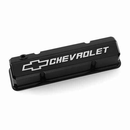 Proform PFM141-919 SBC Valve Covers Slant Edge Liquid Black