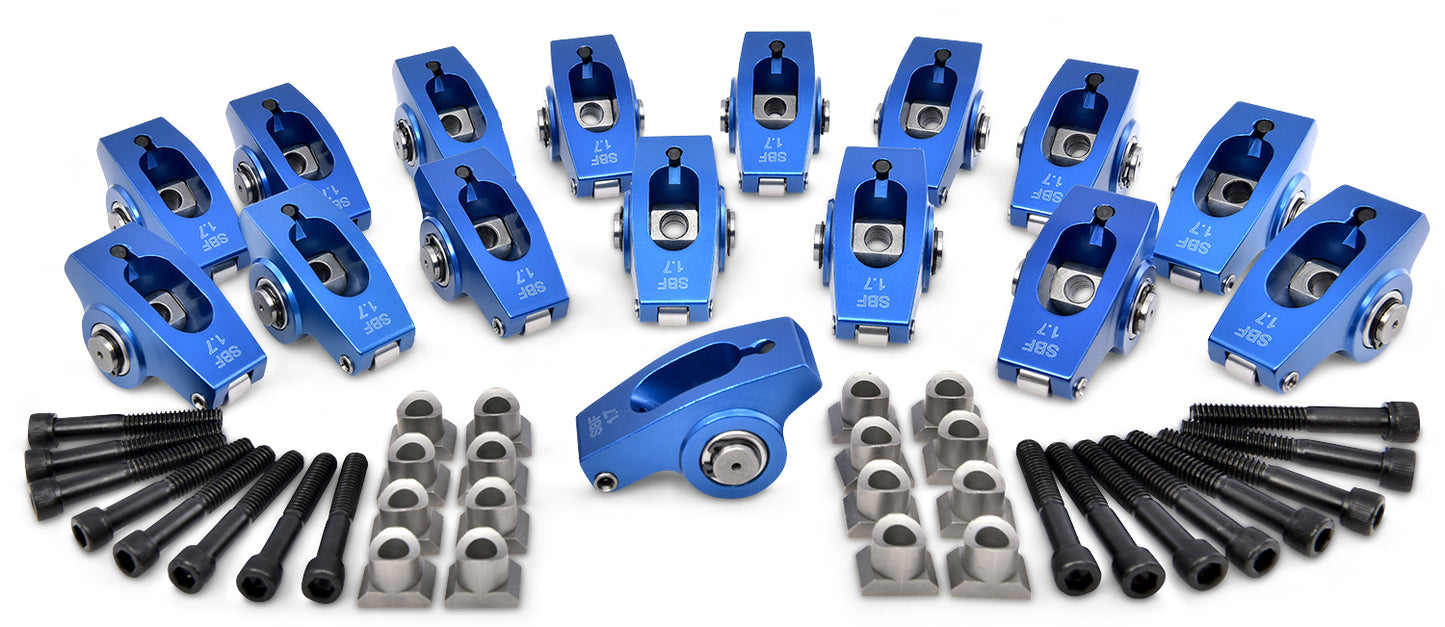 Proform PFM66878 SBF Roller Rocker Arms 1.7 Ratio 5/16in Ped Mnt