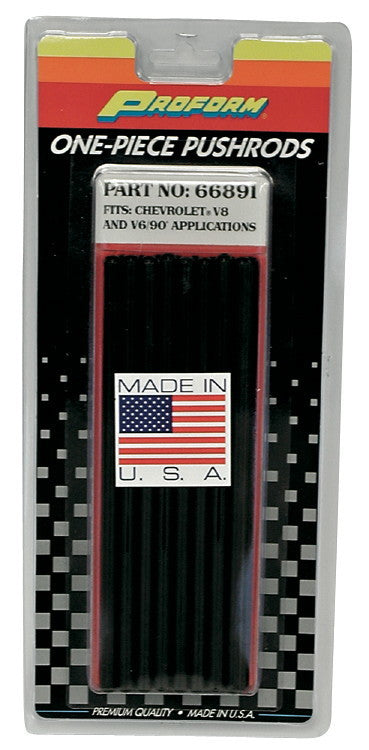 Proform PFM66891C SBC 5/16in Chrome Moly Pushrods - 7.800in Long