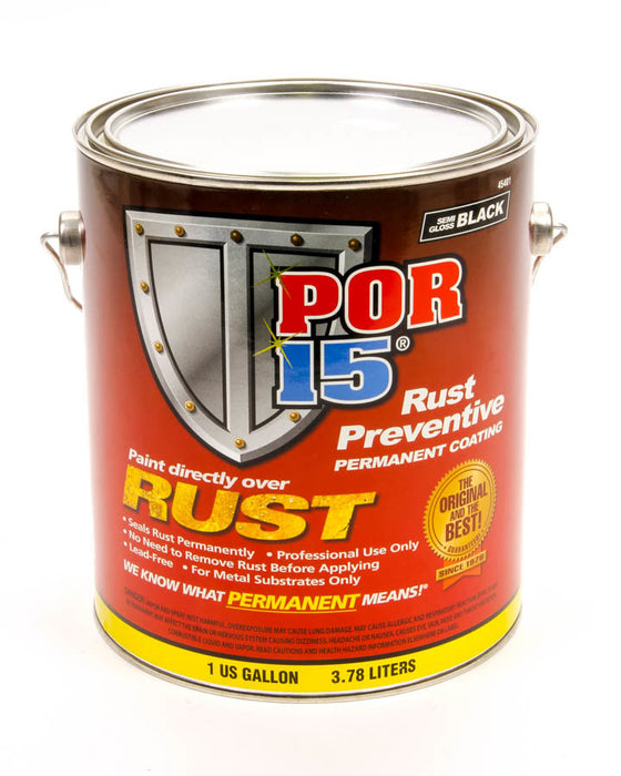 Por-15 POR45401 POR-15 Semi-Gloss Black Gallon