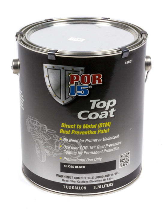 Por-15 POR45801 Top Coat Gloss Black 1 Gallon