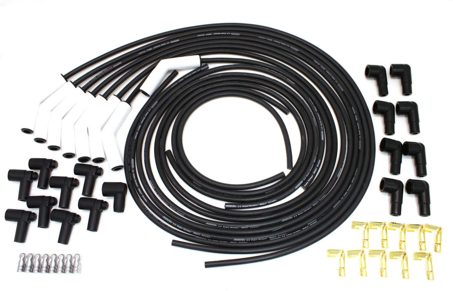 Pertronix Ignition PRT808215HT Univ. park Plug Wire Set 8mm w/45-Deg Ceramic Bts
