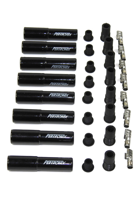 Pertronix Ignition PRT8562HT-8 Ceramic Spark Plug Boot Kit Straight 8pk Black