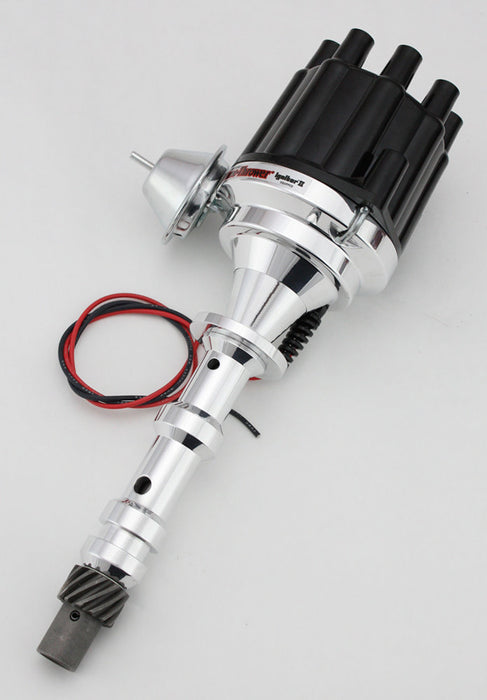Pertronix Ignition PRTD101700 Chevy 348/409 Billet Dist. w/Black Cap