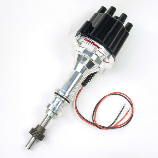 Pertronix Ignition PRTD130800 SBF Billet Distributor w/Blk Cap