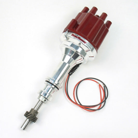 Pertronix Ignition PRTD130801 SBF Billet Distibutor w/Red Female Cap
