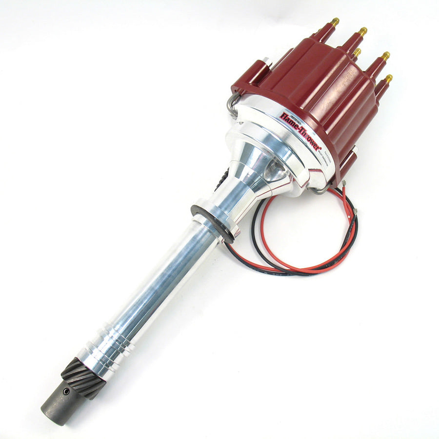 Pertronix Ignition PRTD200811 Chevy V8 Billet Marine Dist w/Red Male Cap