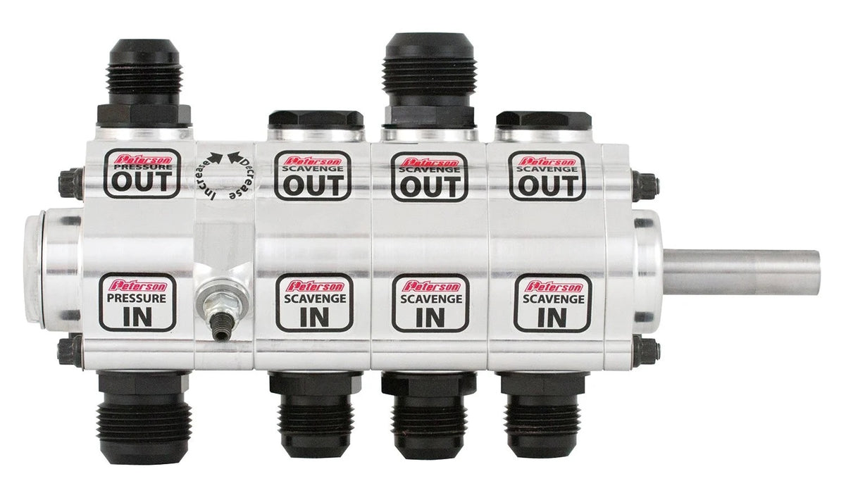Peterson Fluid PTR04-4066 Oil Pump 4 Stage L/S w/ Rear Drive Drag
