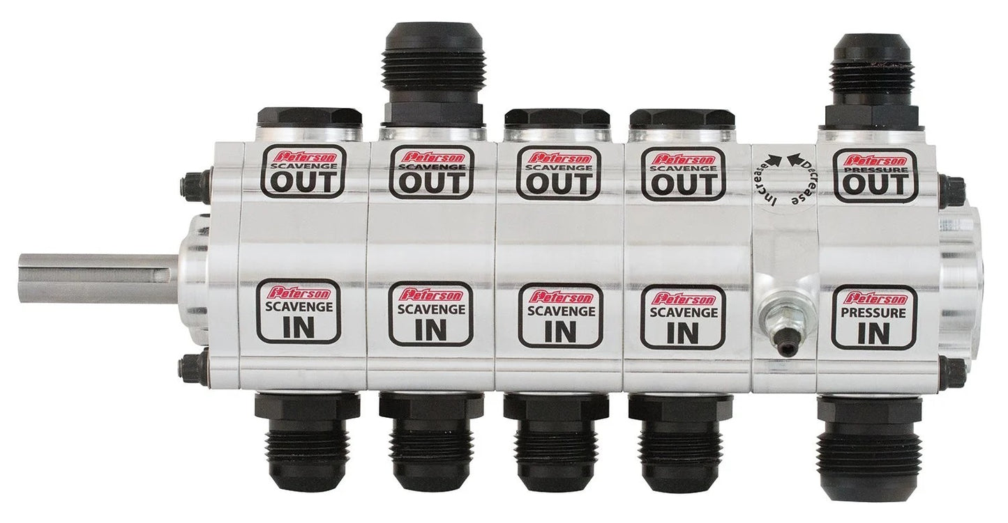 Peterson Fluid PTR04-5066 Oil Pump 5 Stage L/S w/ Drive