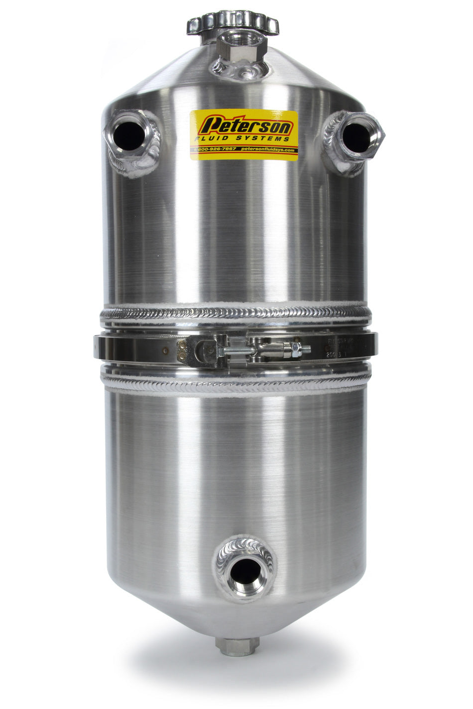 Peterson Fluid PTR08-0014 Dry Sump Tank 5 Gal Dual Scavenge