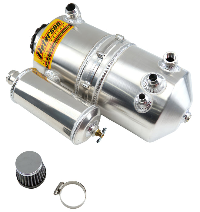 Peterson Fluid PTR08-0783-CC 1.5 Gal 2 Piece Drag Tank w/Catch Can
