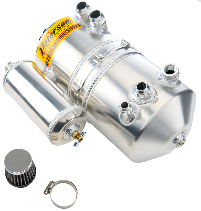 Peterson Fluid PTR08-0784-CC Oil Tank 1.5gal 16an Dual Return w/ Catch Can